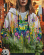 Be You The World Will Adjust Frog Peace Sign Colorful Graphic AOP Shirts _10_ sohiY