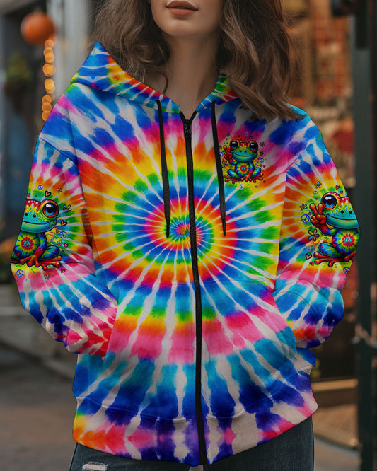 Be You The World Will Adjust Frog Tie Dye Design for Women AOP Shirts _10_ Bb2tO