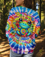 Be You The World Will Adjust Frog Tie Dye Design for Women AOP Shirts _9_ 7l8vu