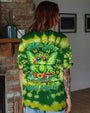 Be You The World Will Adjust Green Tie Dye Fairy Frog Signs and Mushrooms AOP Shirts _11_ lxtHl