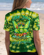 Be You The World Will Adjust Green Tie Dye Fairy Frog Signs and Mushrooms AOP Shirts _13_ Xk0rK