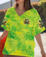 Be You The World Will Adjust Green Tie Dye Groovy Frog Hippie Vibes AOP Shirts _12_ T6SQH