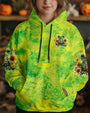 Be You The World Will Adjust Green Tie Dye Groovy Frog Hippie Vibes AOP Shirts _14_ owDFC