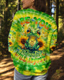 Be You The World Will Adjust Hippie Frog with Sunflowers Tie Dye AOP Shirts _12_ y5lDA