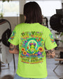 Be You The World Will Adjust Meditating Peace Frog Graphic AOP Shirts _1_ DBTnZ