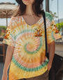 Be You The World Will Adjust Orange Tie Dye Frog and Butterfly AOP Shirts _14_ YIlo5