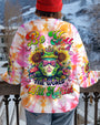 Be You The World Will Adjust Pastel Tie Dye Peace Frog with Sunflowers AOP Shirts _7_ 57UU3