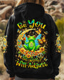 Be You The World Will Adjust Peace Frog Moon and Butterfly Graphic AOP Shirts _5_ DmXgn