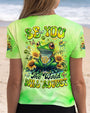 Be You The World Will Adjust Peace Frog and Sunflower AOP Shirts _5_ Z6FiQ