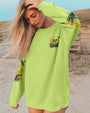 Be You The World Will Adjust Peaceful Green Frog and Sunflower Hippie Style AOP Shirts _8_ yuE6t