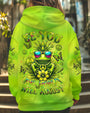 Be You The World Will Adjust Pineapple Frog Neon Green Peace Symbol AOP Shirts _5_ w2Skn