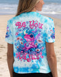Be You The World Will Adjust Pink Peace Frog and Moon Tie Dye AOP Shirts _3_ Rt4a2