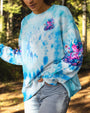 Be You The World Will Adjust Pink Peace Frog and Moon Tie Dye AOP Shirts _6_ mt09A