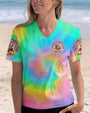 Be You The World Will Adjust Sloth Design Tie Dye for Women AOP Shirts _5_ yfIdO