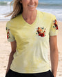 Be You The World Will Adjust Sunflower Face and Butterfly Hippie Floral Graphic AOP Shirts _2_ i0uzo