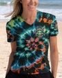 Be You The World Will Adjust Tie Dye Frog Mushroom Psychedelic AOP Shirts _2_ ZoXI0
