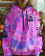 Be You The World Will Adjust Tie Dye Purple Peace Frog and Wildflowers AOP Shirts _14_ TC1qM