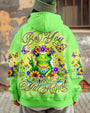 Be You the World Will Adjust Green Frog Cute Peace AOP Shirts _1_ zSUoG