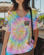 Be You the World Will Adjust Tie Dye Gnome and Van Graphic AOP Shirts _12_ 37YdX