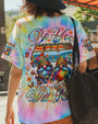 Be You the World Will Adjust Tie Dye Gnome and Van Graphic AOP Shirts _13_ gx81Z