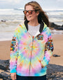 Be You the World Will Adjust Tie Dye Gnome and Van Graphic AOP Shirts _4_ U5UYp