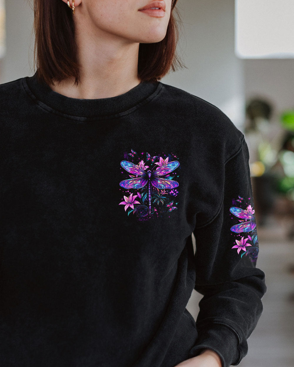 Be Your Own Kind of Beautiful Colorful Dragonfly Graphic AOP Shirts _6_ DRVAu