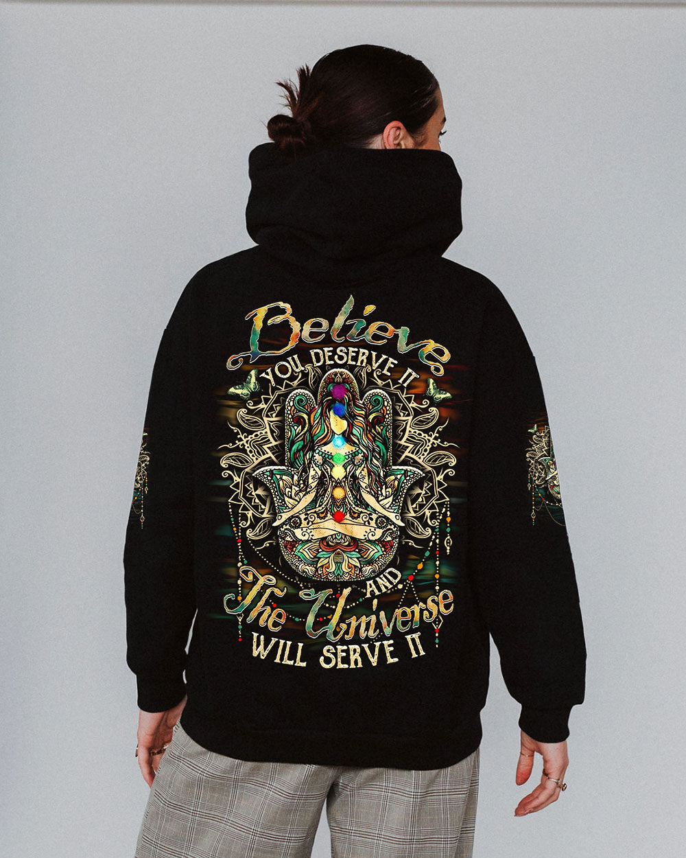 Believe You Deserve It _26 The Universe Will Serve It Meditative Chakra AOP Shirts _1_ PmXtN