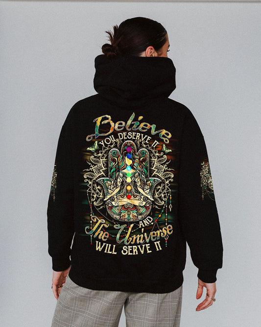 Believe You Deserve It _26 The Universe Will Serve It Meditative Chakra AOP Shirts _1_ PmXtN