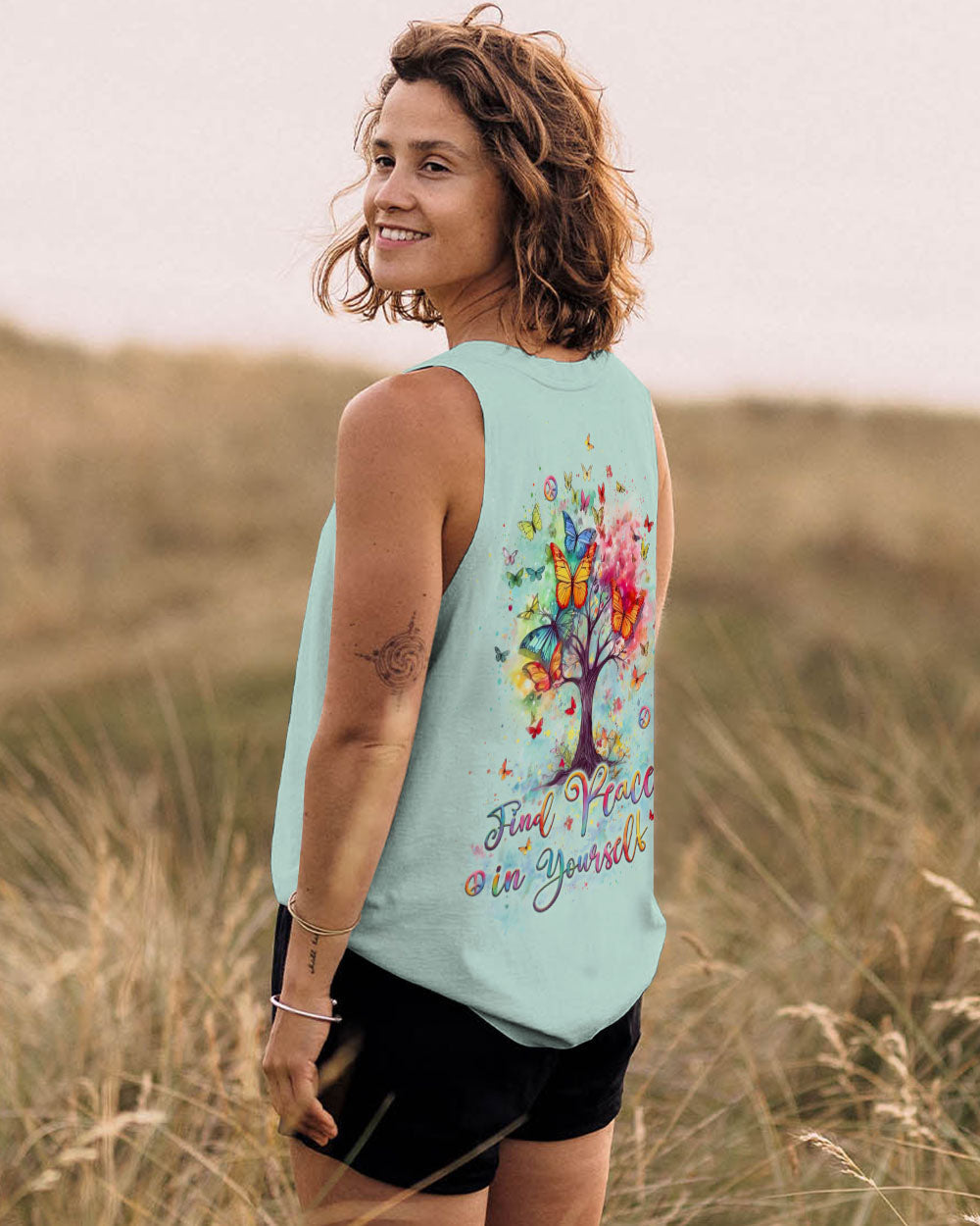 Colorful Inspirational Butterfly Tree of Life _7_ GTUhU