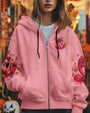 Crazy Flamingo Lady Fun Pink Peace Vibes Design for Women AOP Shirts _10_ ZUmHG