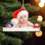 Custom Christmas Baby Newborn Gift_ 1st Xmas Personalized Acrylic Photo Ornament_3