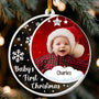 Custom Photo Babys First Christmas Personalized Acrylic Photo Ornament_1_1