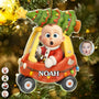 CustomPhoto3DEffectFaceArtFunnyBabyKid PersonalizedCustomShapedAcrylicOrnament DEF