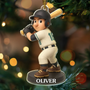 CustomPhoto3DEffectFigureArtBaseballLover PersonalizedCustomShapedAcrylicOrnament MK2
