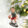 CustomPhoto3DEffectFigureArtBasketballLover PersonalizedCustomShapedAcrylicOrnament MK1