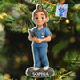 CustomPhoto3DEffectFigureArtNurse PersonalizedCustomShapedAcrylicOrnament DEF