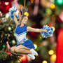 CustomPhotoCheerleaderChristmasDecorations PersonalizedAcrylicPhotoOrnament TK824 CLA1476 MkWebs4