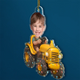 CustomPhotoChristmasKidDrivingTractor PersonalizedAcrylicPhotoOrnament TG064 CLA1534 Mockupweb1