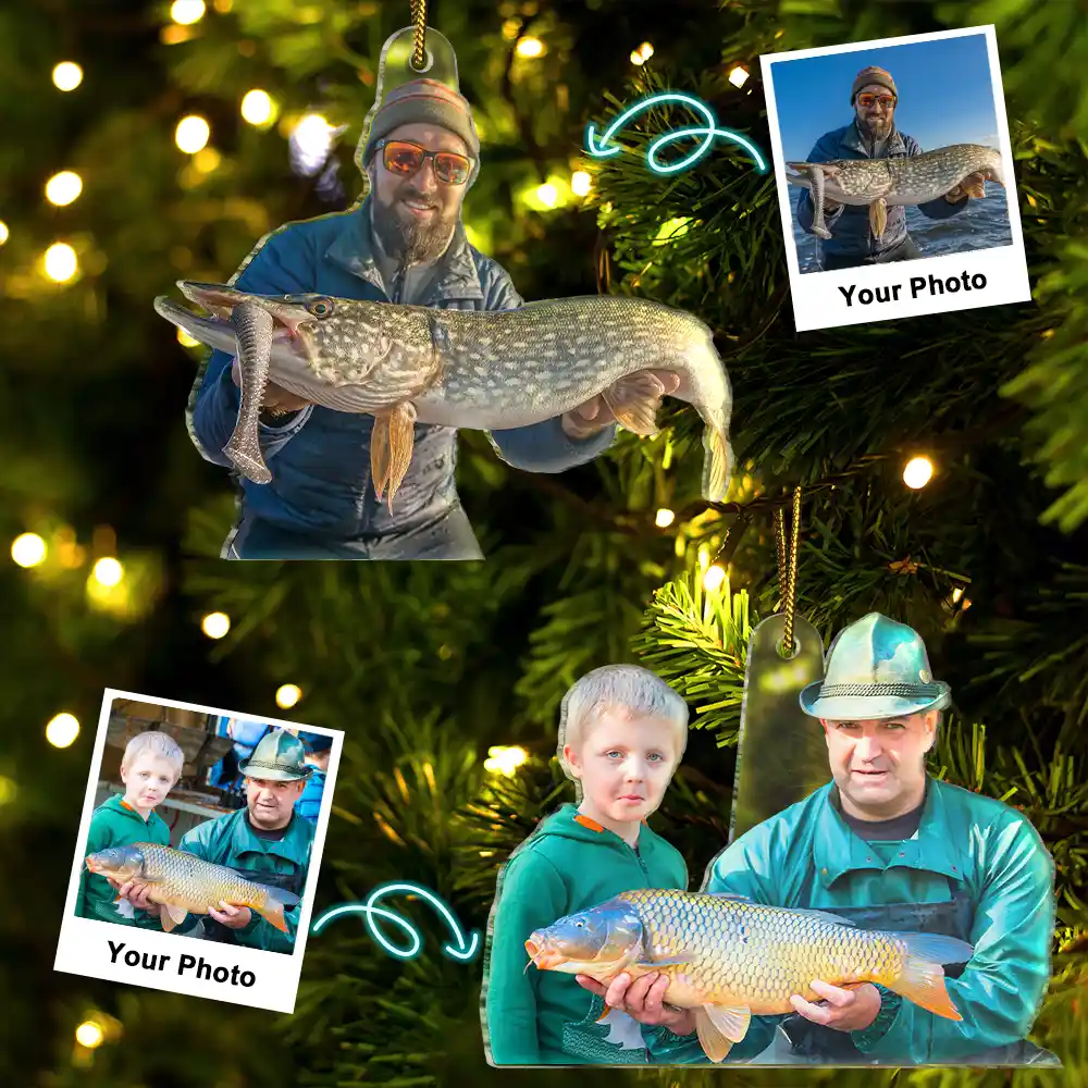 CustomPhotoFishingLovers PersonalizedAcrylicPhotoOrnament TG054 CLA1484 WEBDEF