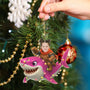 CustomPhotoFunnyKidFaceShark PersonalizedAcrylicPhotoOrnament TK841 CLA1526 MkWebs3