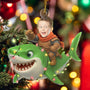 CustomPhotoFunnyKidFaceShark PersonalizedAcrylicPhotoOrnament TK841 CLA1526 MkWebs4