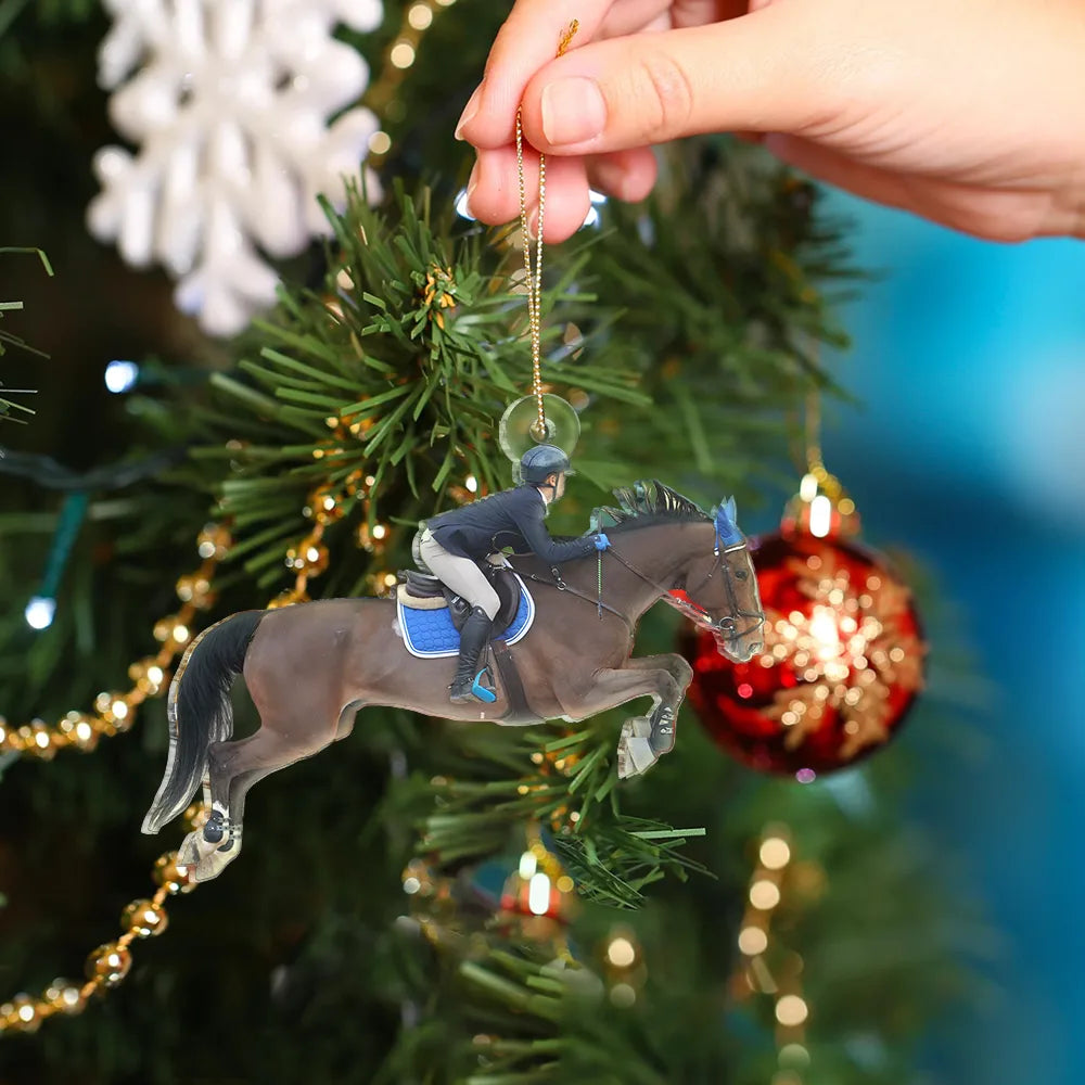 CustomPhotoHorseRidingEquestrianLovers PersonalizedAcrylicPhotoOrnament TK815 CLA1472 MkWebs3_c168a99e beb4 4e47 a35e c53ab666e543
