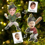 CustomPhotoKidPlayingBaseball PersonalizedAcrylicPhotoOrnament TG062 CLA1532 mokcupdef
