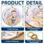 CustomPhotoVividWatercolorArtAnniversaryLovingCouple PersonalizedCircleCeramicOrnament MK4
