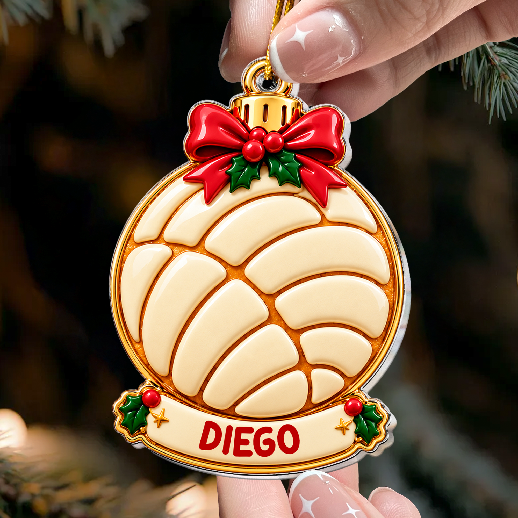 Custom_Navidad_Concha_Pan_Dulce_Ornament_Gift_For_Kids_Grandkids_Personalized_Ornament_4_d5d6fdfa ae71 4b71 81c7 91424d839d8f