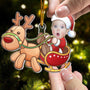 Cute Baby Santa Personalized Acrylic Photo Ornament_3