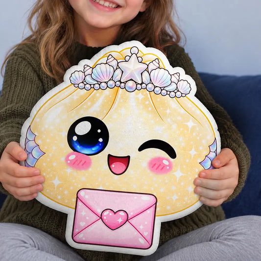 CuteSquishyDumplingCharacterGiftForKidsDaughter PersonalizedCustomShapedPillow MI409 VKT1413 DEF
