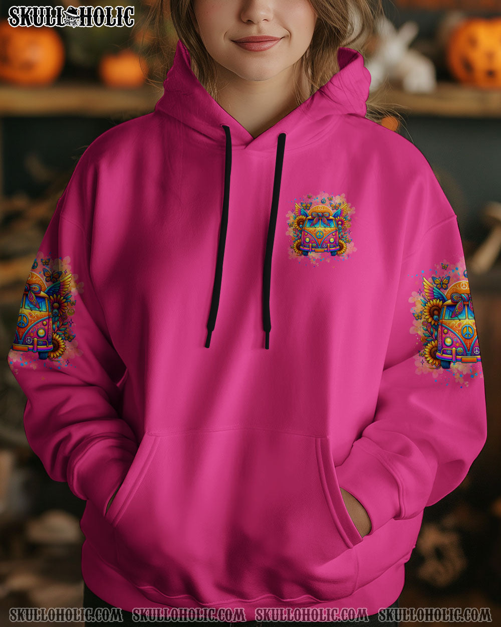 Desert Highway Cool Wind in My Hair Peace Van Colorful Hippie AOP Shirts _14_ 2oeNu