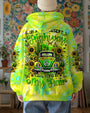Desert Highway Cool Wind in My Hair Tie Dye Green Car and Sunflower AOP Shirts _12_ 8JFp3