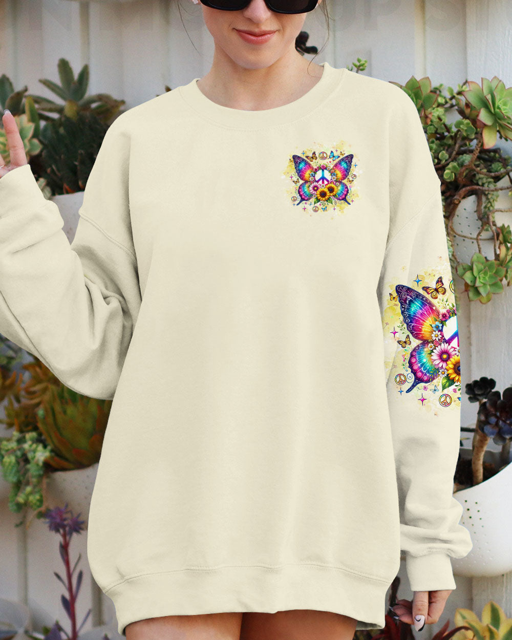 Don_E2_80_99t Be Afraid to Transform Peace Butterfly Floral Graphic AOP Shirts _6_ 0ntla